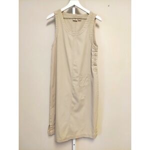 Mountain Lake Casuals Womens Khaki Sleeveless Jumper Dress M Normcore Minimal